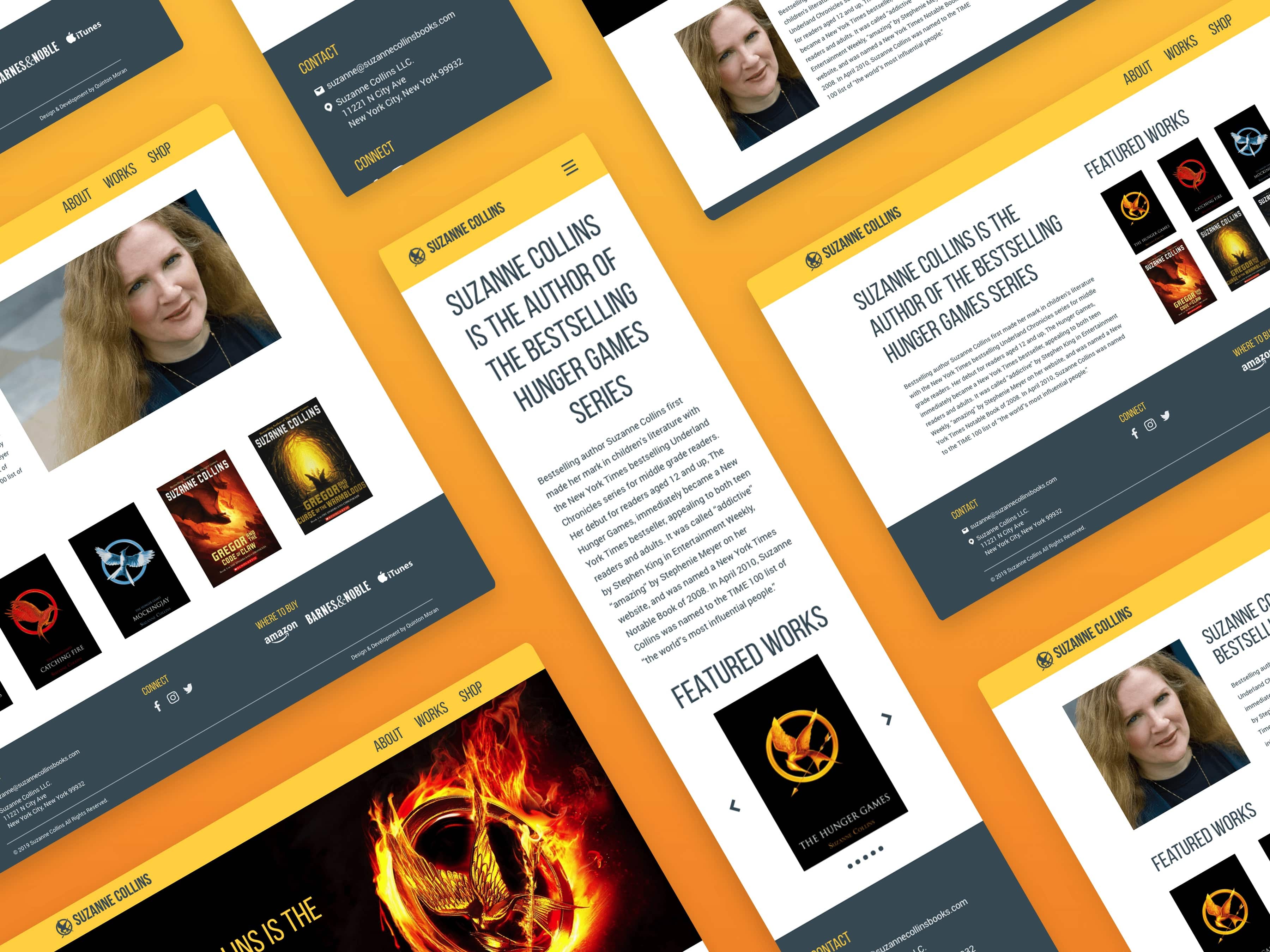 Suzanne Collins' Website Redesign